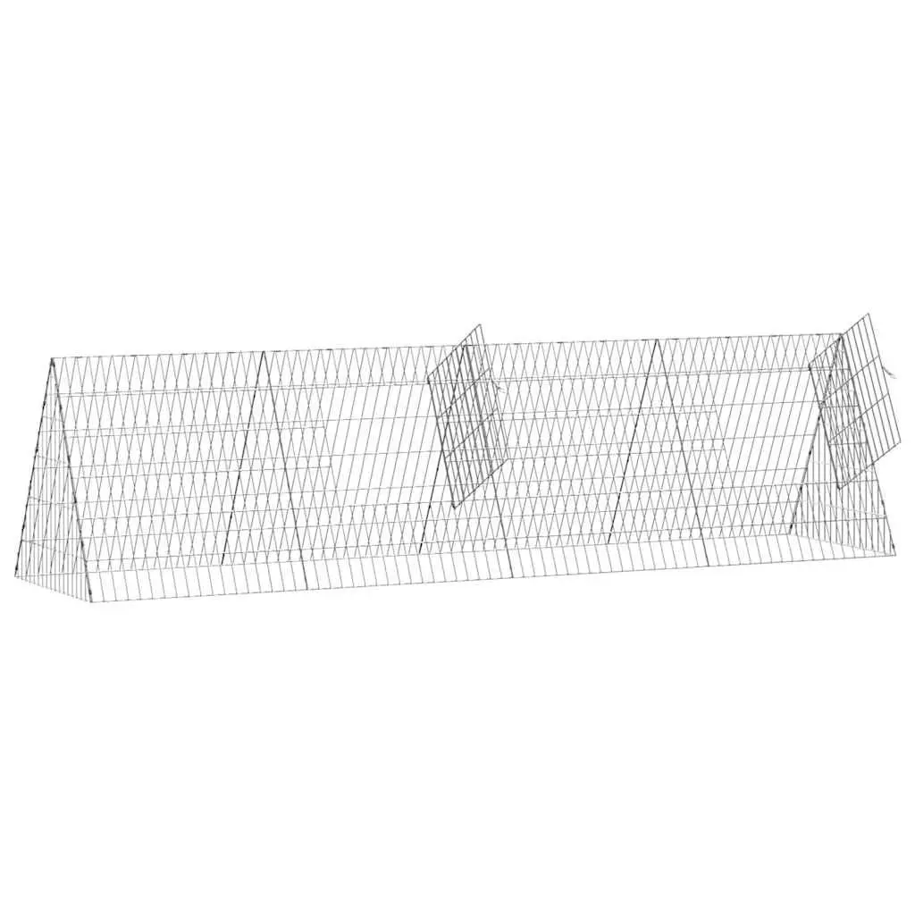 Rabbit Cage Galvanised Steel Outdoor Garden Pet Habitat Small Animal Enclosure