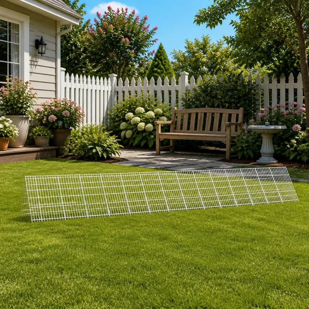Rabbit Cage Silver 430x55x55cm Galvanised Steel Outdoor Small Animal Habitat