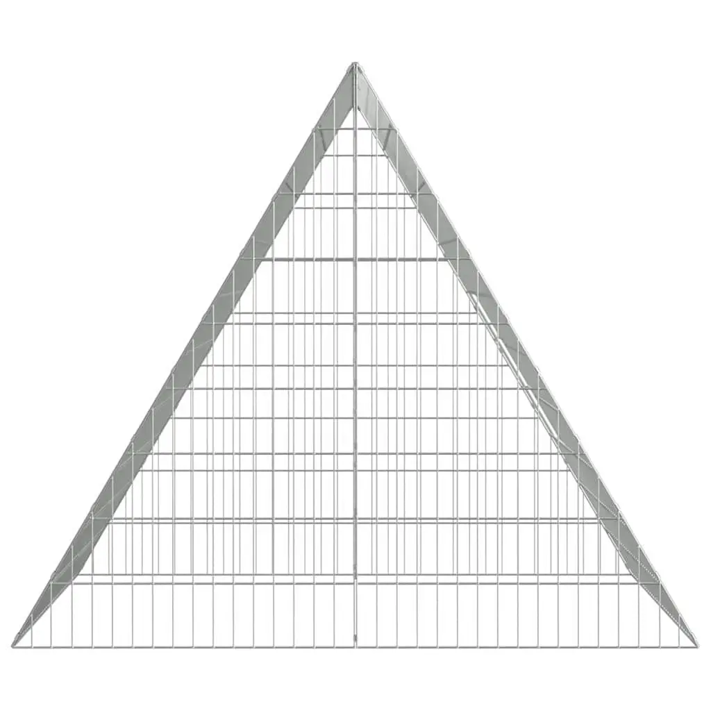 Rabbit Cage Silver 110x100x85cm Outdoor Galvanised Steel Weatherproof Enclosure
