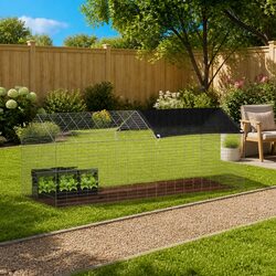 Outdoor Rabbit Habitat: 200 x 78 x 78 cm Steel
