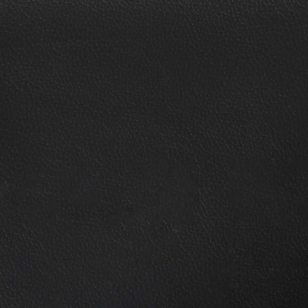 Chesterfield Bench Black Faux Leather Button Tufted Seat Padded Cushion