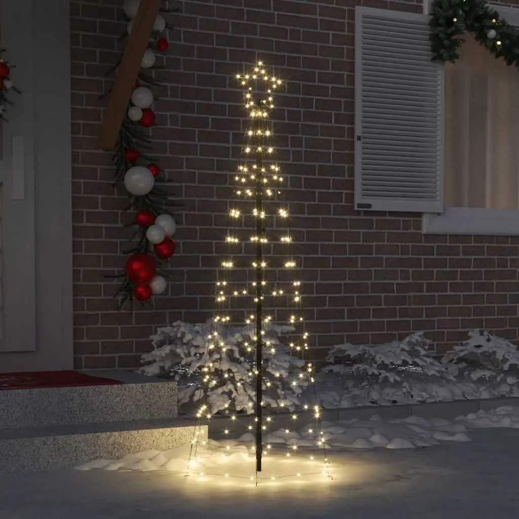 LED Christmas Tree with Ground Spikes Warm White 250cm Indoor Outdoor Decor