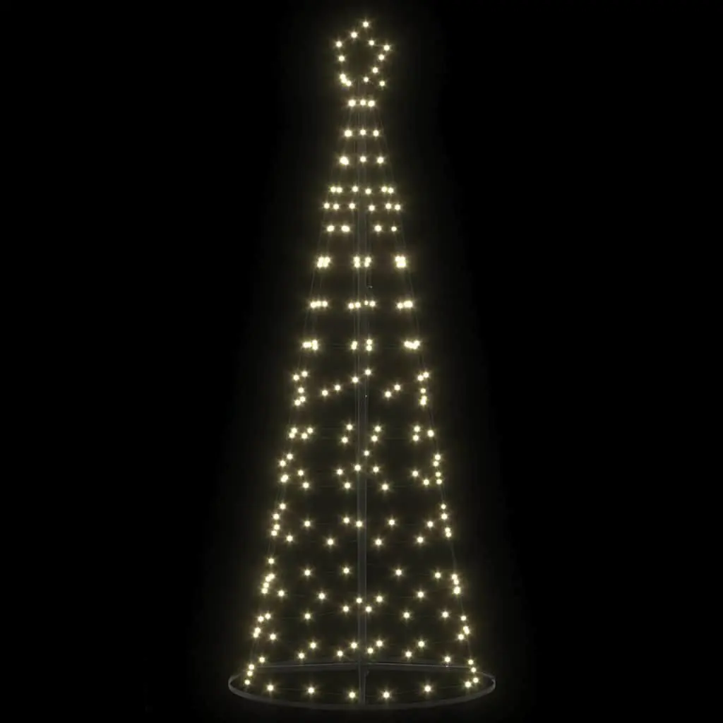 Christmas Tree LED Warm White 100x100x250cm Iron Frame 8 Modes Indoor