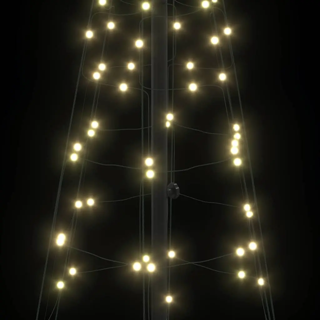 Christmas Tree LED Warm White 100x100x250cm Iron Frame 8 Modes Indoor