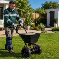 Efficient Black Spreader Tool for Lawn Applications
