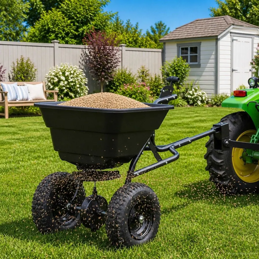 Black Lawn Seed Spreader