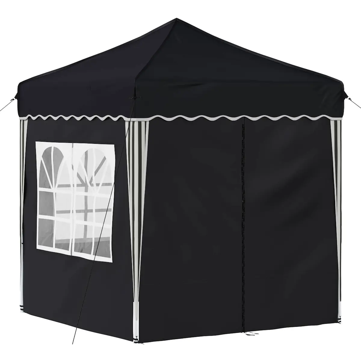 Pop-up Party Tent Anthracite 195x195x245cm Adjustable Height Outdoor Canopy