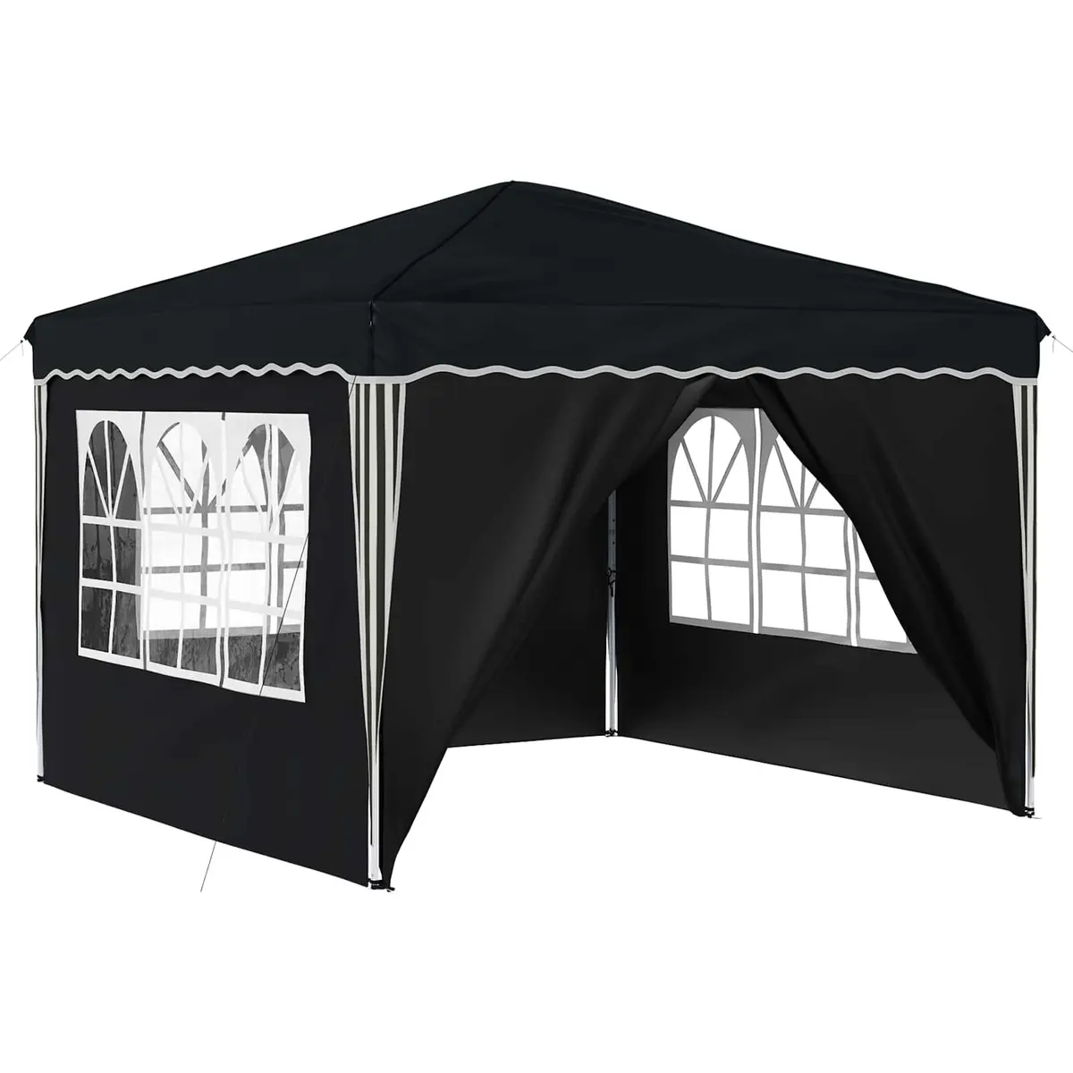 Pop-up Party Tent Anthracite 288x288x245cm Outdoor Gazebo Shelter Oxford Fabric