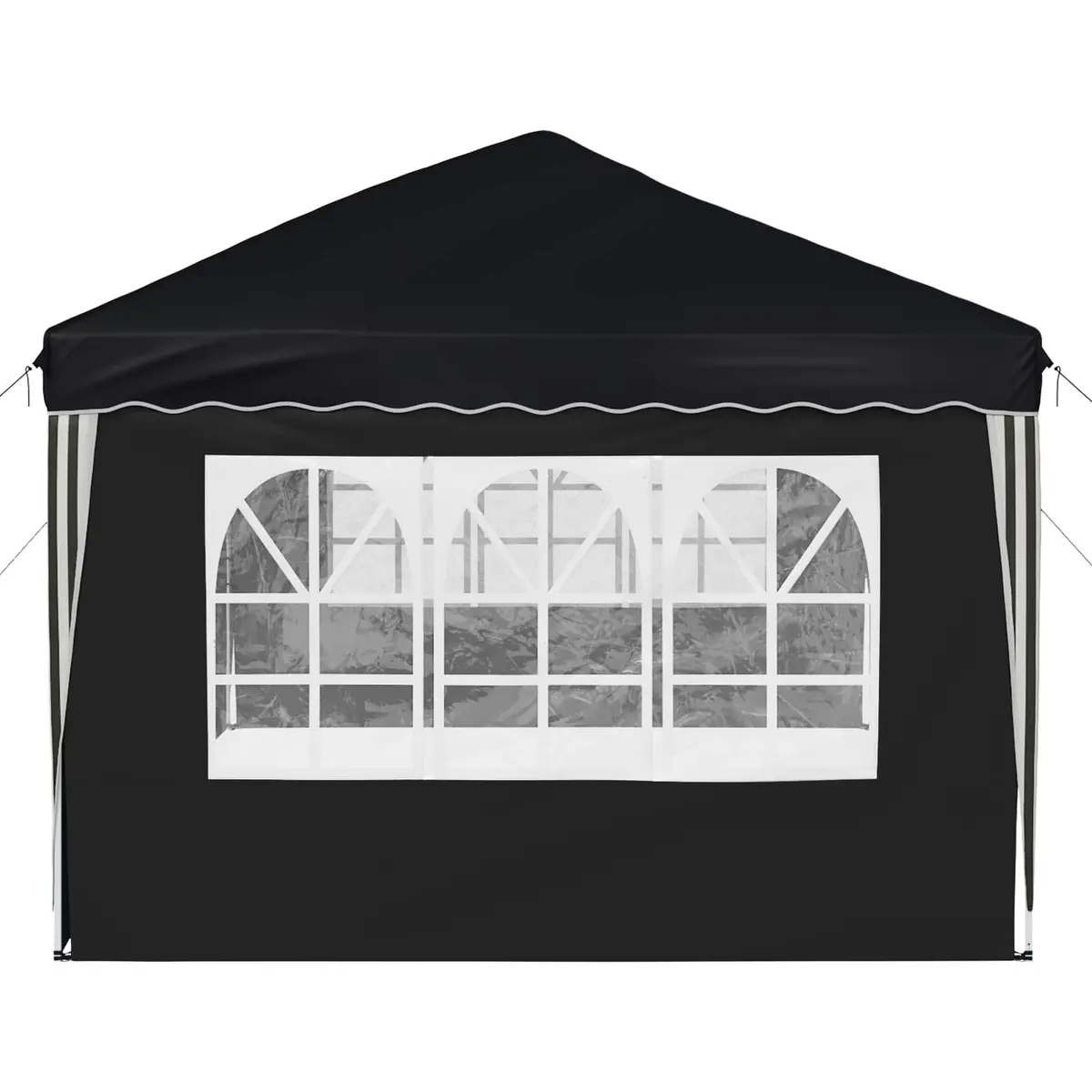 Pop-up Party Tent Anthracite 575x289x245cm Quick Setup Weather Resistant Steel Frame
