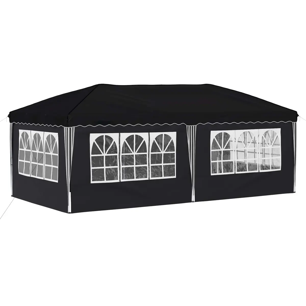 Pop-up Party Tent Anthracite 575 x 288 x 245 cm Adjustable Height Outdoor Canopy