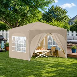 Compact and Versatile Outdoor Canopy Tent in Cream