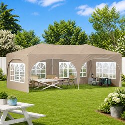 Compact Pop-up Party Tent 575x288x245cm with UV Protection