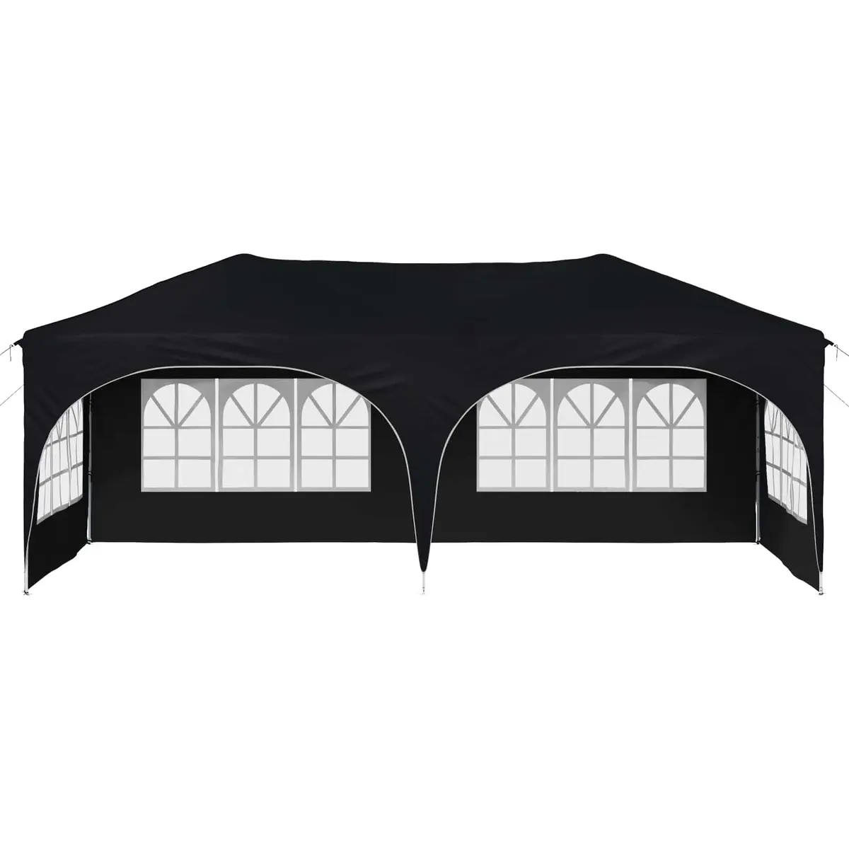 Pop-up Party Tent Anthracite 575 x 288 x 245 cm Adjustable Height Waterproof UV Protection