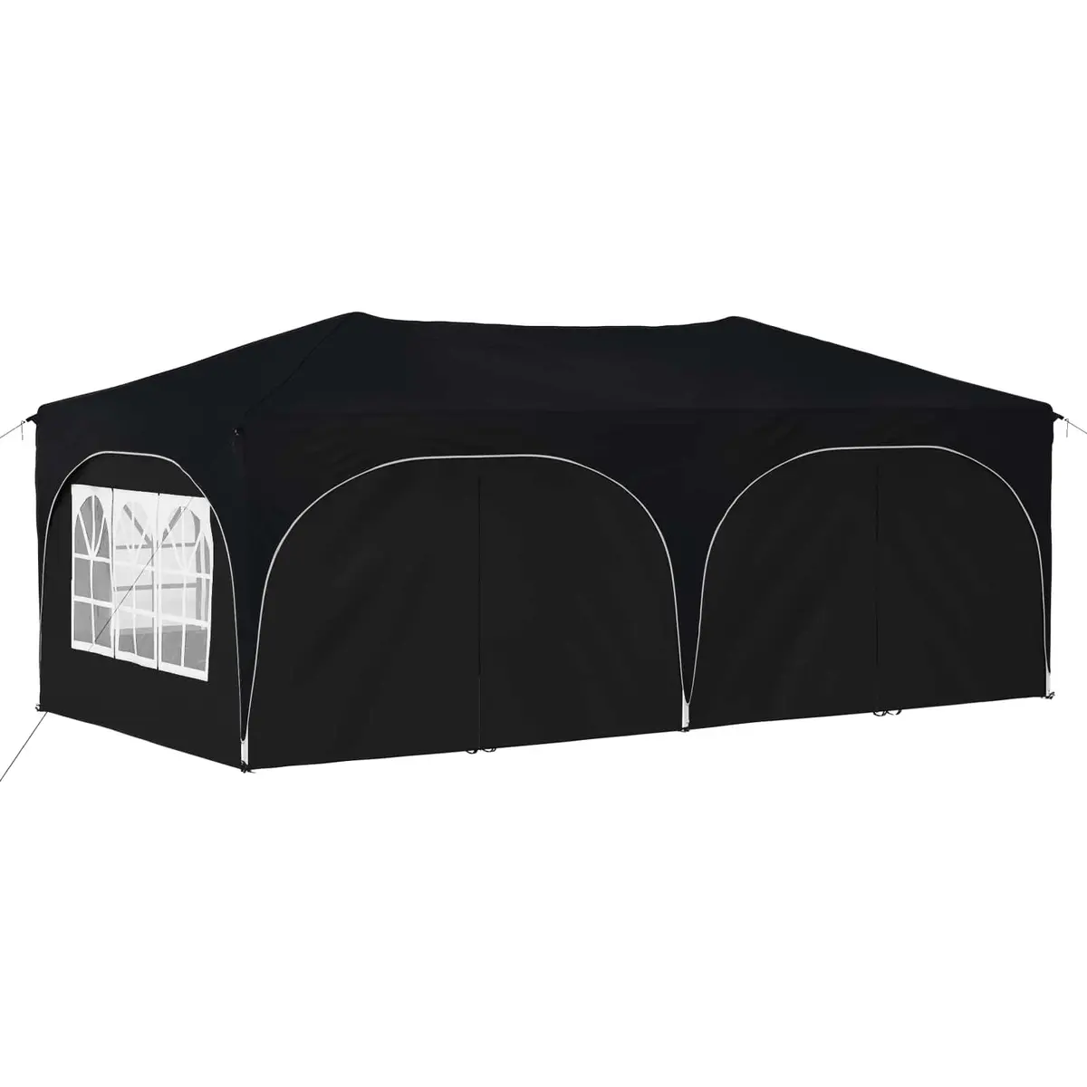 Pop-up Party Tent Anthracite 575 x 288 x 245 cm Waterproof UV Protection Adjustable Height