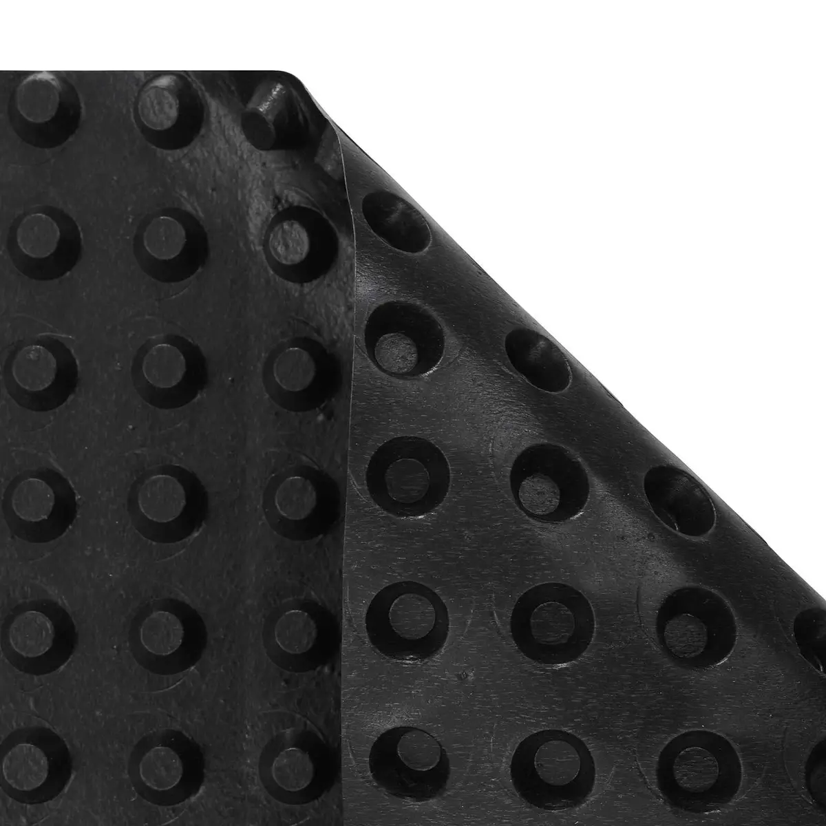 Dimpled Drainage Sheet Black 0.5 x 20 m HDPE Effective Water Management for Garden Terrace Landscaping