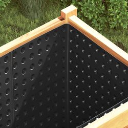 Black Drainage Sheet 2 pcs 1 x 20 m HDPE for Your Garden
