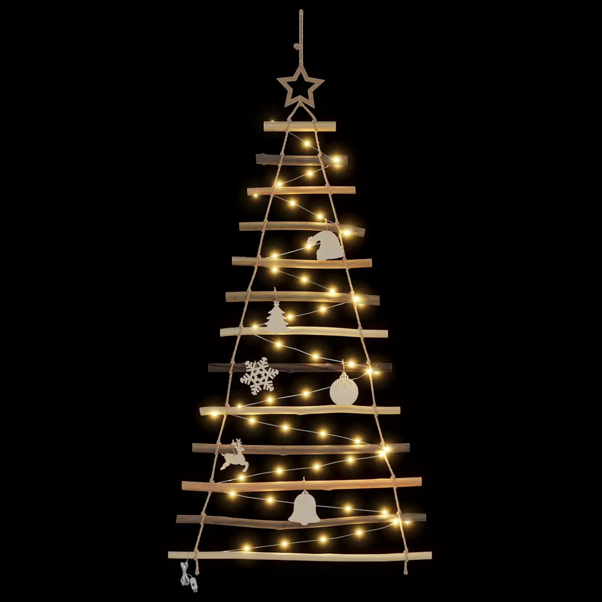 120cm Hanging Christmas Tree with LED Lights