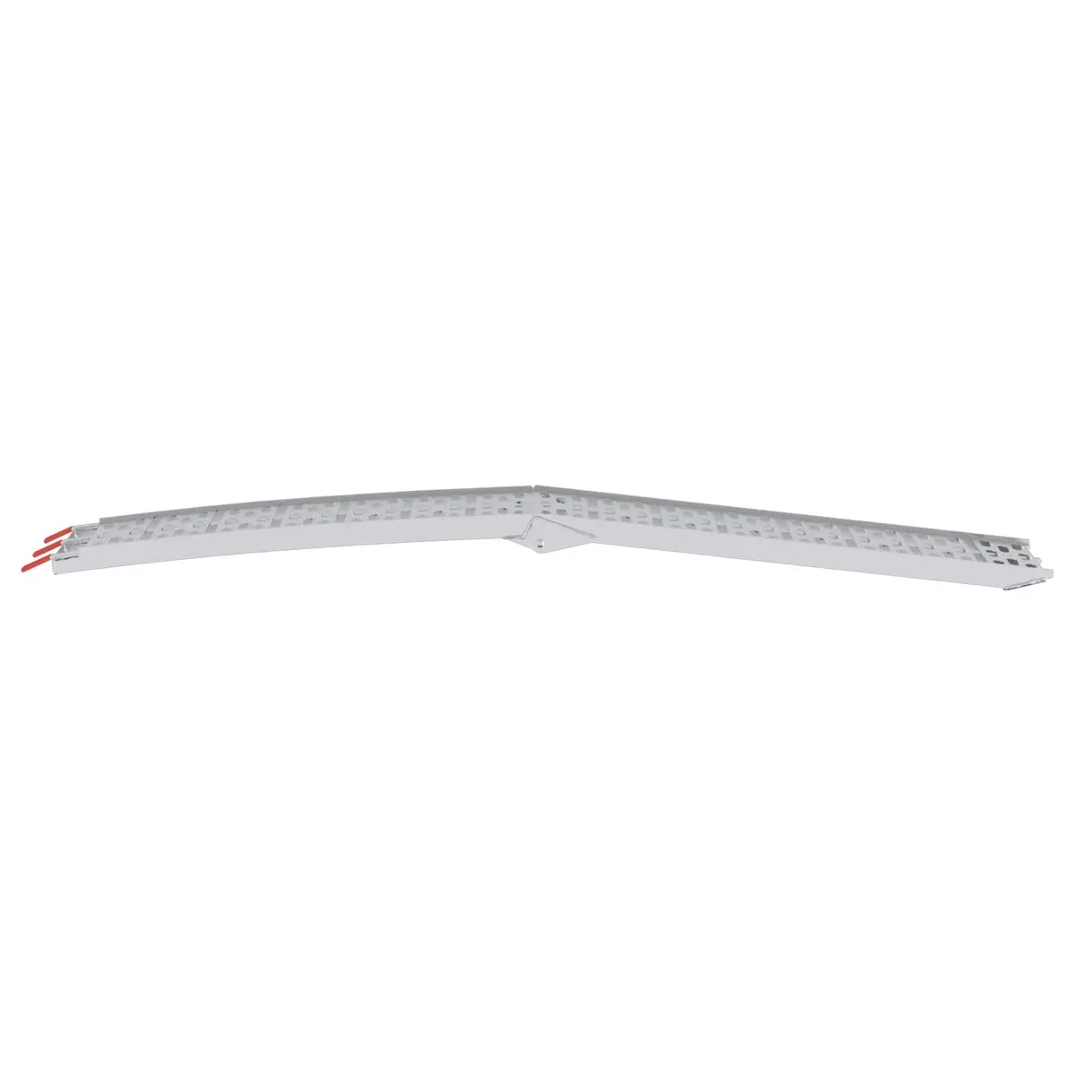 Foldable Motorcycle Ramp Silver 340 kg Capacity Non-slip Surface