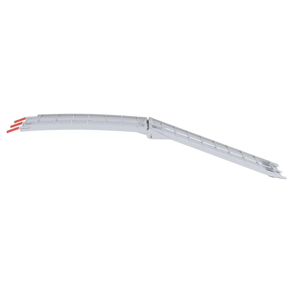 Motorcycle Ramp Silver Aluminium Folding Lightweight Anti-slip Surface