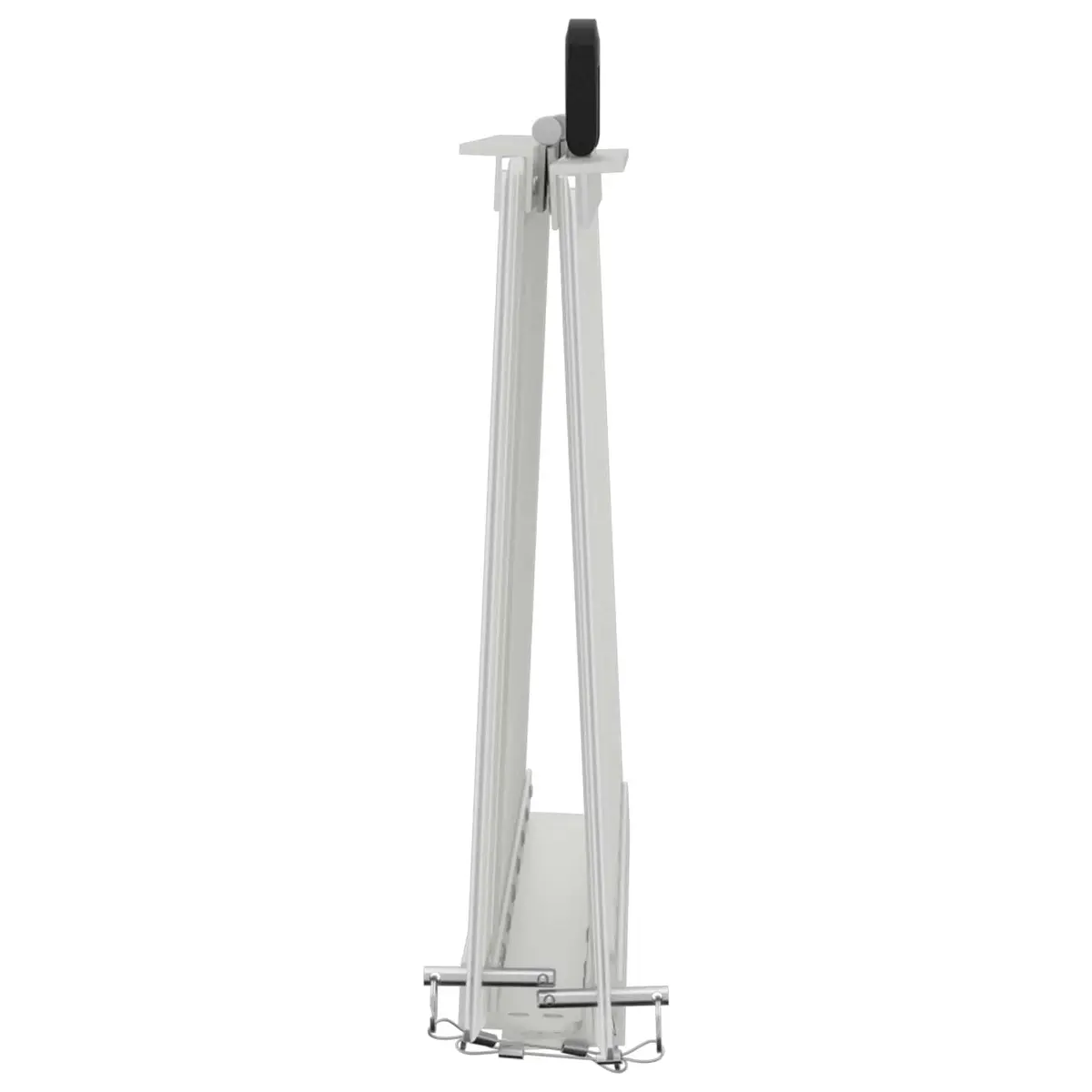 Wheelchair Ramp Silver Aluminium Foldable Portable 270kg Capacity