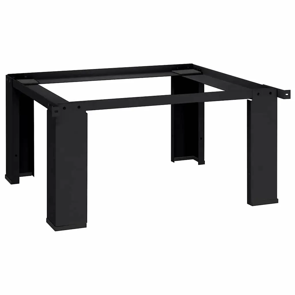 Washing Machine Pedestal Black Steel Height Elevation Adjustable Foot Pads