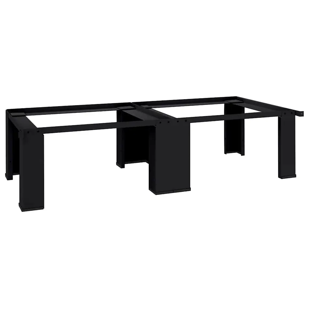 Washing Machine Pedestal Riser Black Steel Frame Elevated Laundry Stand 2 Pack