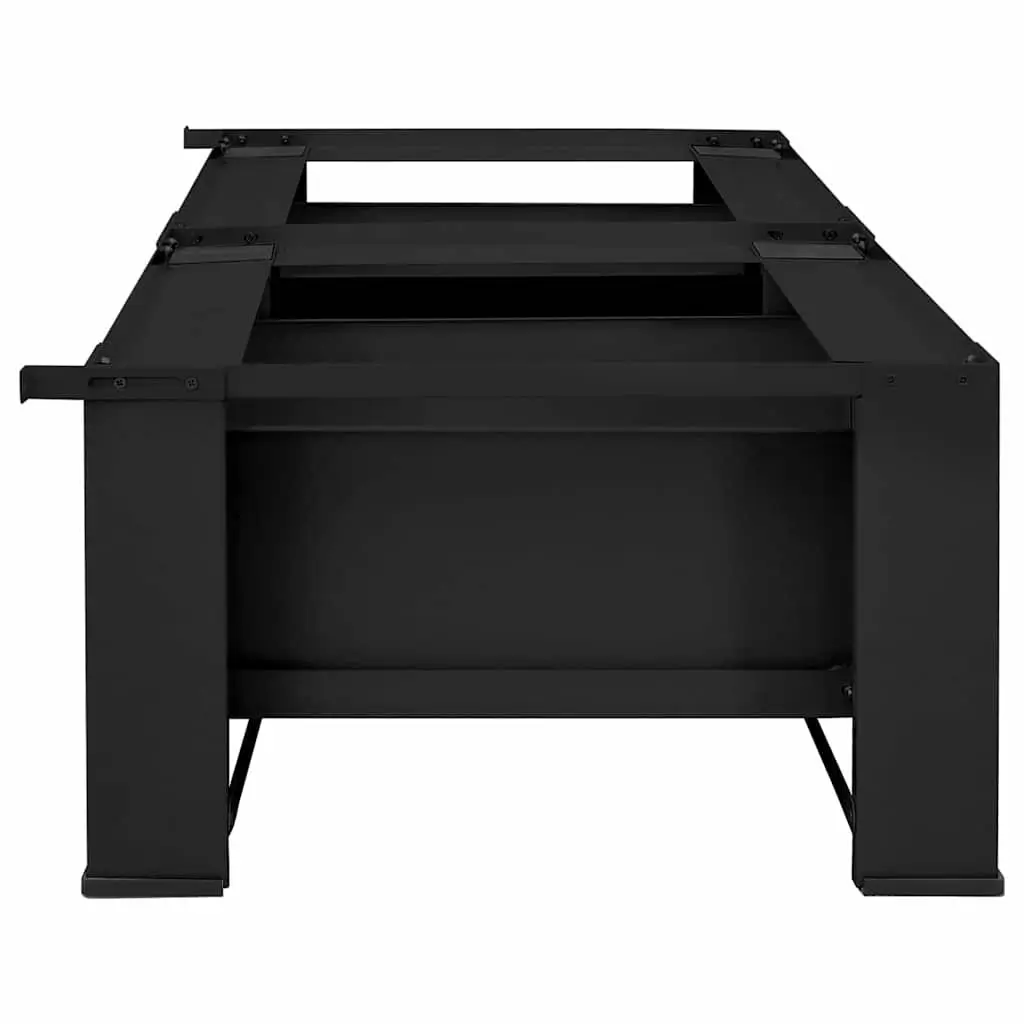 Washing Machine Pedestal Black Steel 2 Pieces Adjustable Foot Pads Laundry Room Elevator Stand