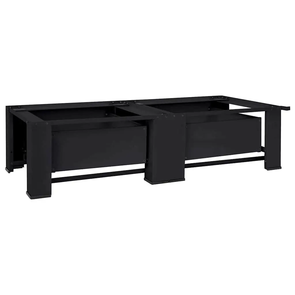 Washing Machine Pedestal Black Steel 2 Pieces Adjustable Foot Pads Laundry Room Elevator Stand