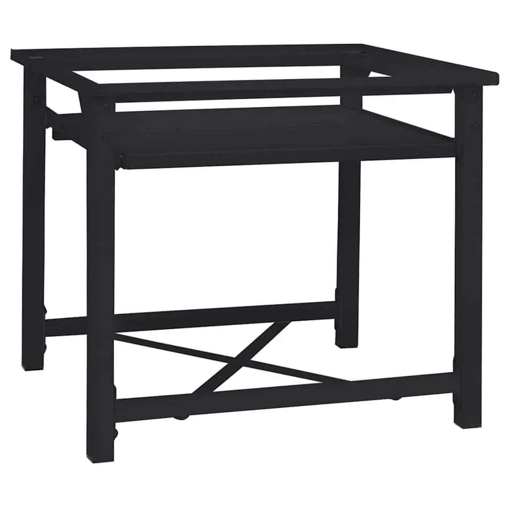 Washing Machine Pedestal Black Steel Height Elevation Adjustable Foot Pads