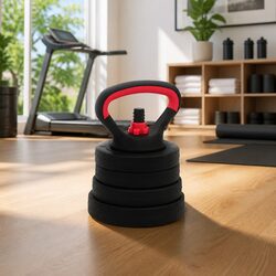 Compact 4-in-1 Adjustable Dumbbell Set: Workout Anytime
