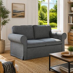 Modern Grey Modular Sofa with Clean Lines