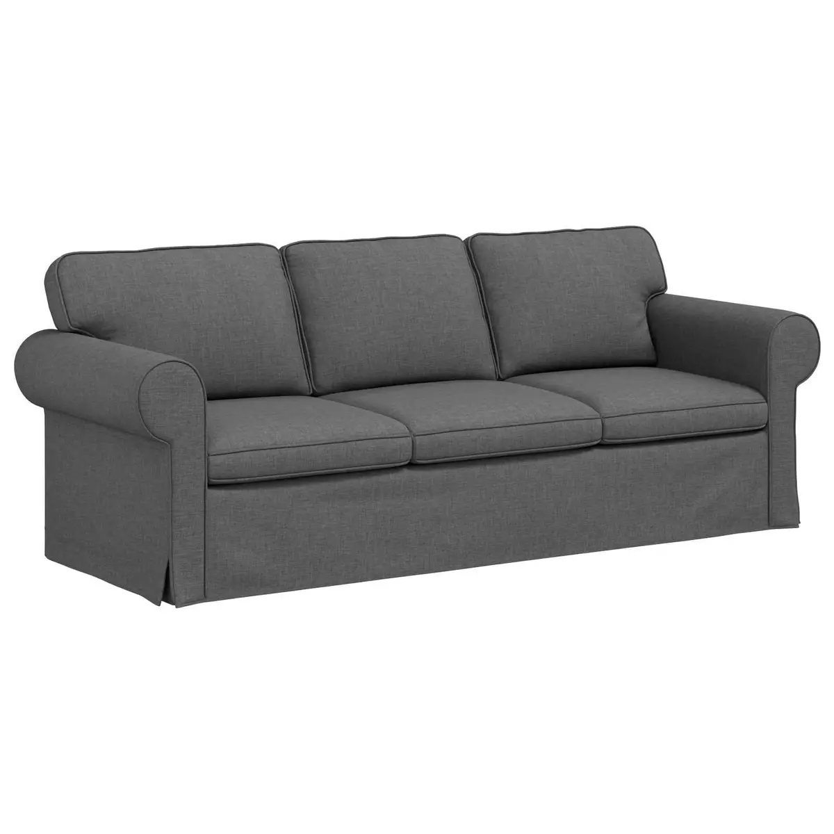 Modern Sofa Dark Grey Modular Sectional Living Room Furniture 215x82x80cm