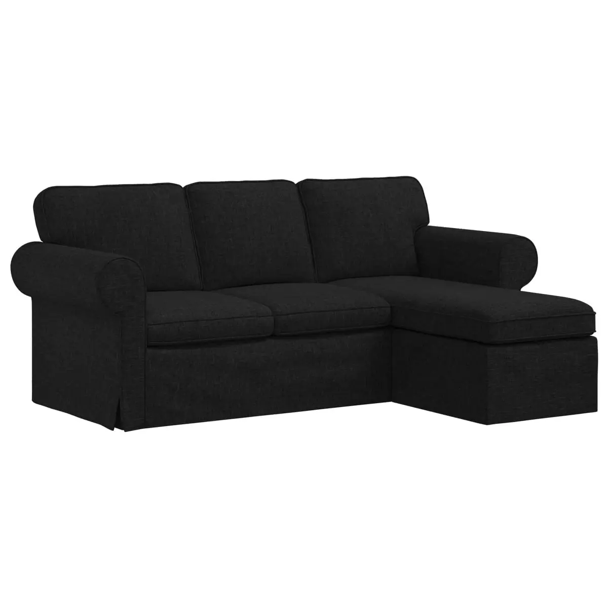 Modern Sofa Black 195x138x80cm Fabric Living Room Bedroom Lounge Couch Settee