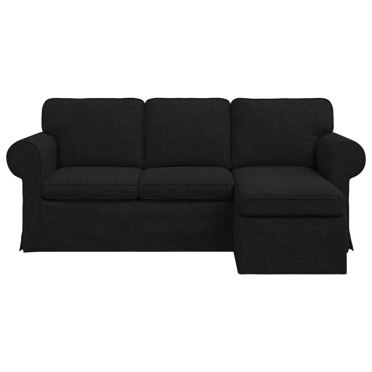 Modern Sofa Black 195x138x80cm Fabric Living Room Bedroom Lounge Couch Settee