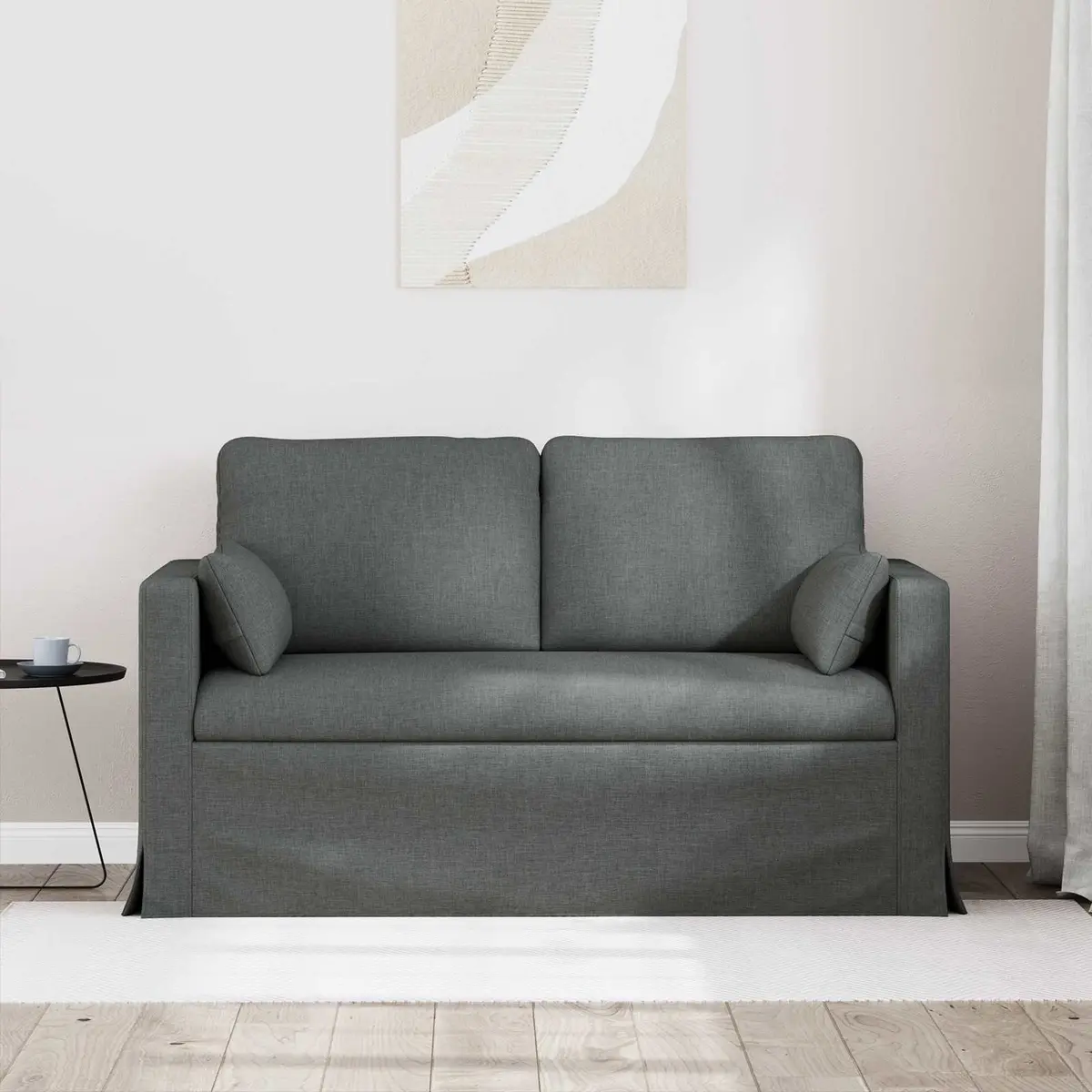Grey Fabric Sofa Modern Living Room Sectional Modular Lounge 139cm Wide Couch