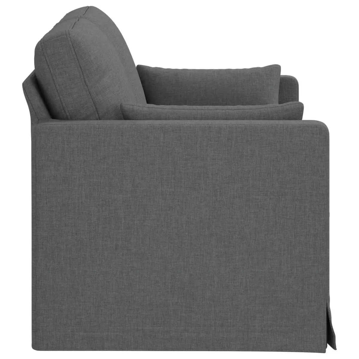 Grey Fabric Sofa Modern Living Room Sectional Modular Lounge 139cm Wide Couch