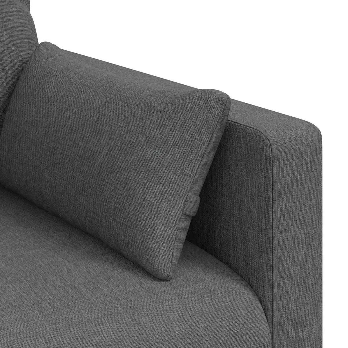 Grey Fabric Sofa Modern Living Room Sectional Modular Lounge 139cm Wide Couch