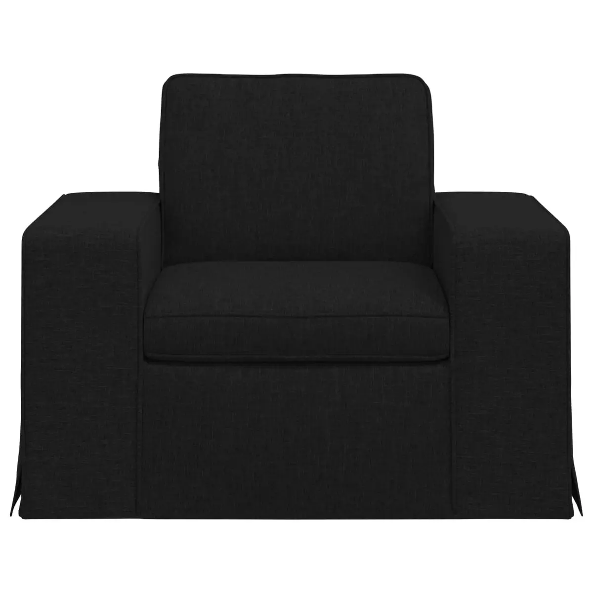 Modular Sofa Black Sectional Lounge Couch Contemporary Living Room Furniture