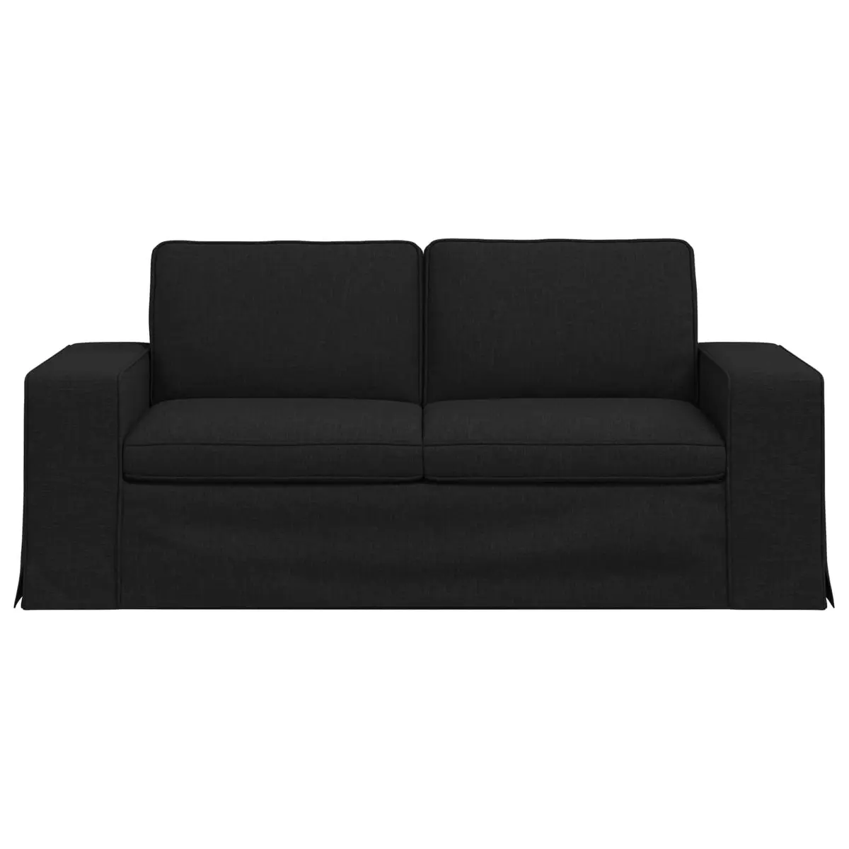 Modular Sofa Black 182cm Wide Lounge Sectional Fabric Couch Living Room