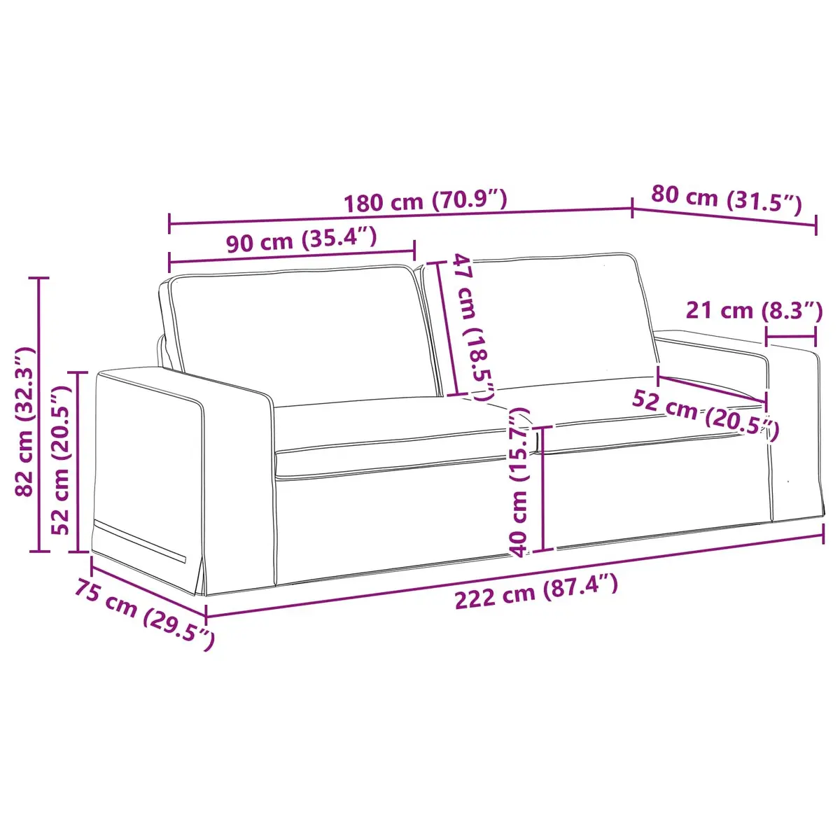 Sofa Grey Modular Sectional Lounge Seat Contemporary Living Room Furniture