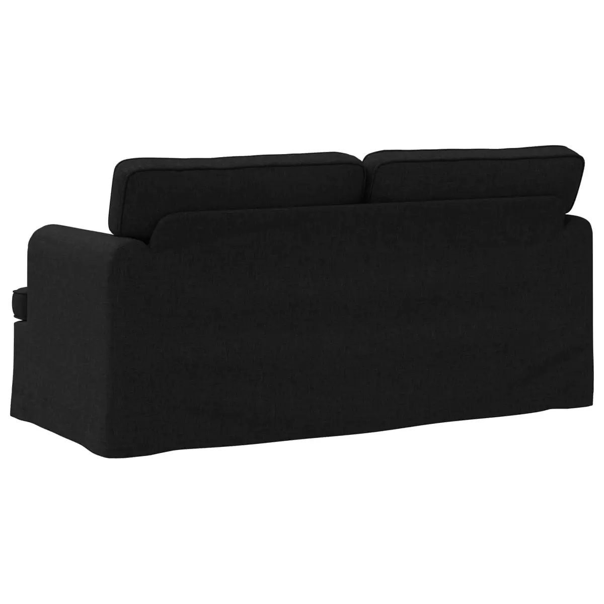 Black Fabric Sofa 162x80x85cm Modern Living Room Bedroom Modular Lounge Couch