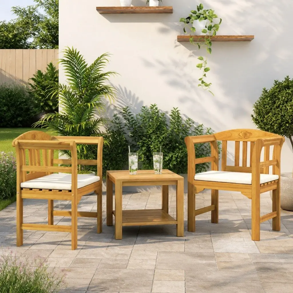 Outdoor Rose Bench Garden Seating Natural Brown Wood Curved Armrests Patio