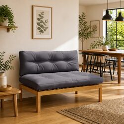 Outdoor Middle Sofa Unit with Comfort and Style