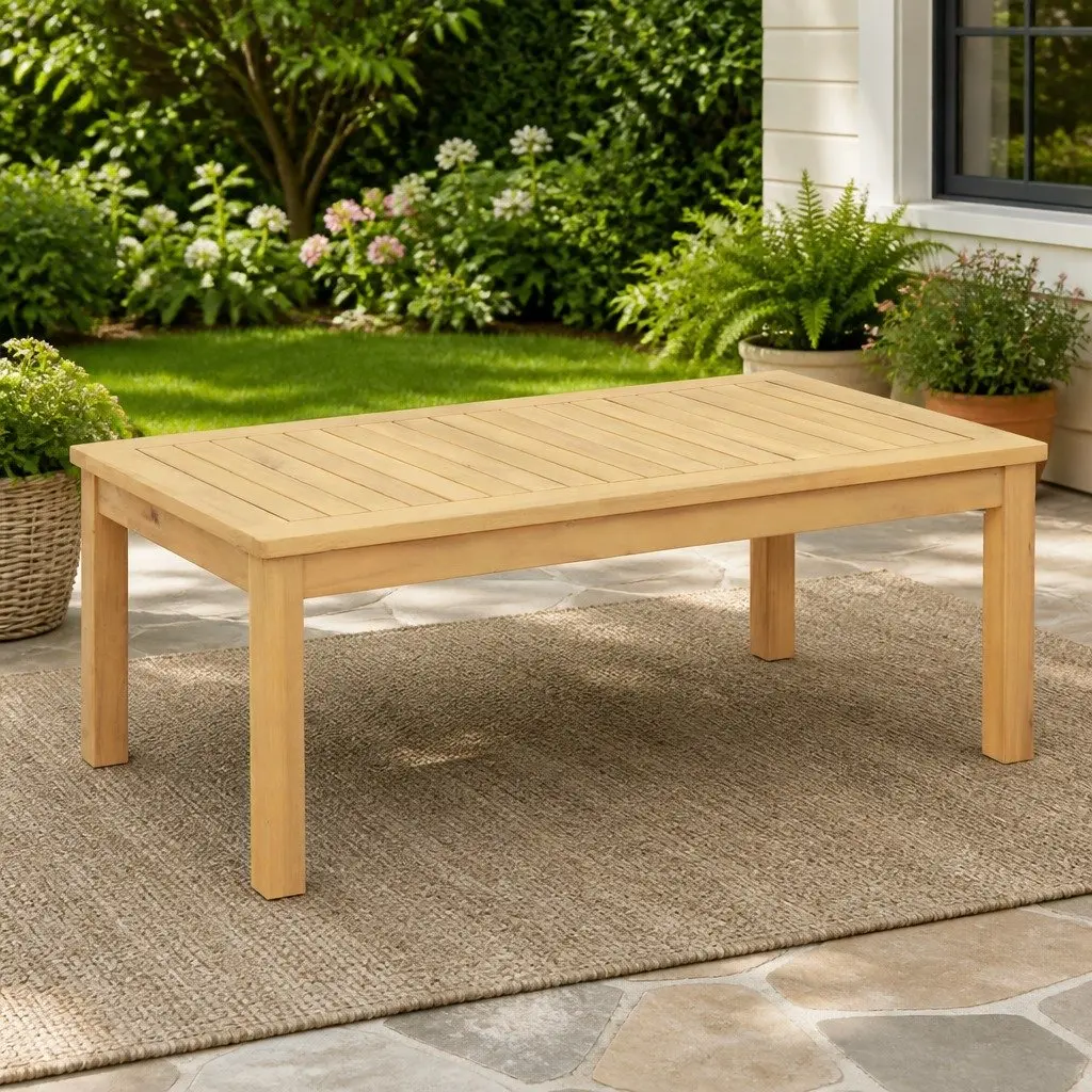 Acacia Coffee Table for Indoor and Outdoor Living
