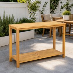 Garden Console Table Outdoor Furniture Solid Wood Plant Display Shelf Stand