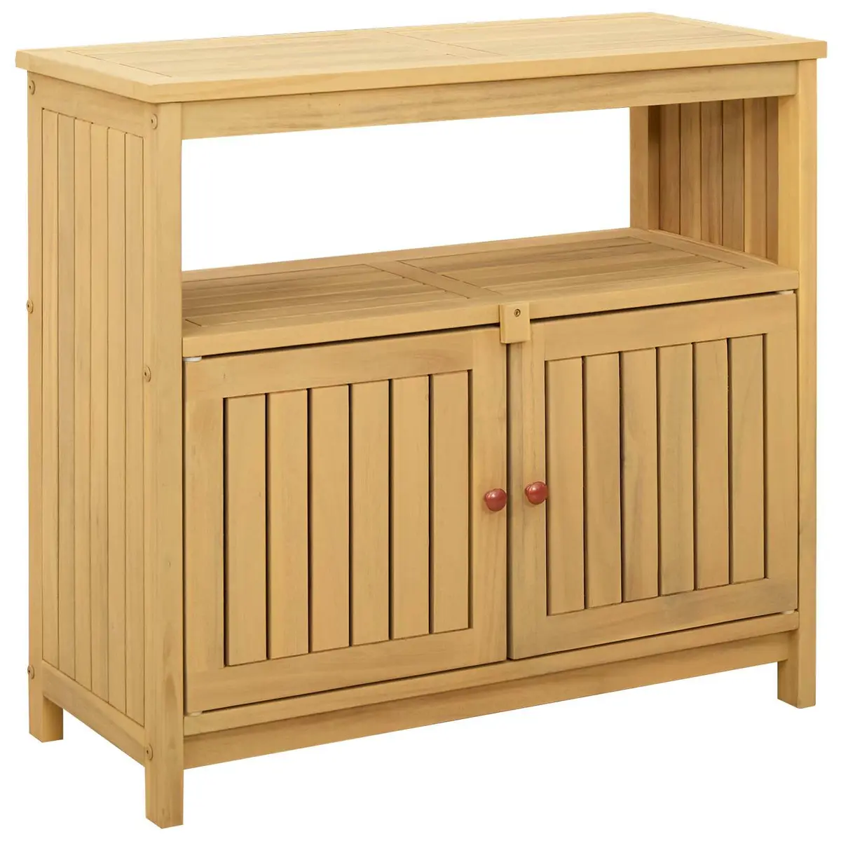 Garden Console Table with Storage