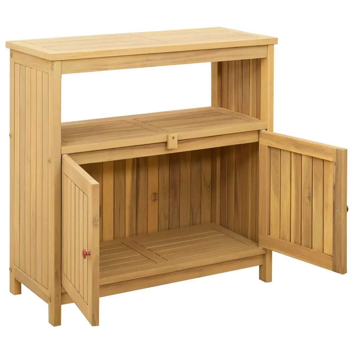 Garden Console Table with Storage