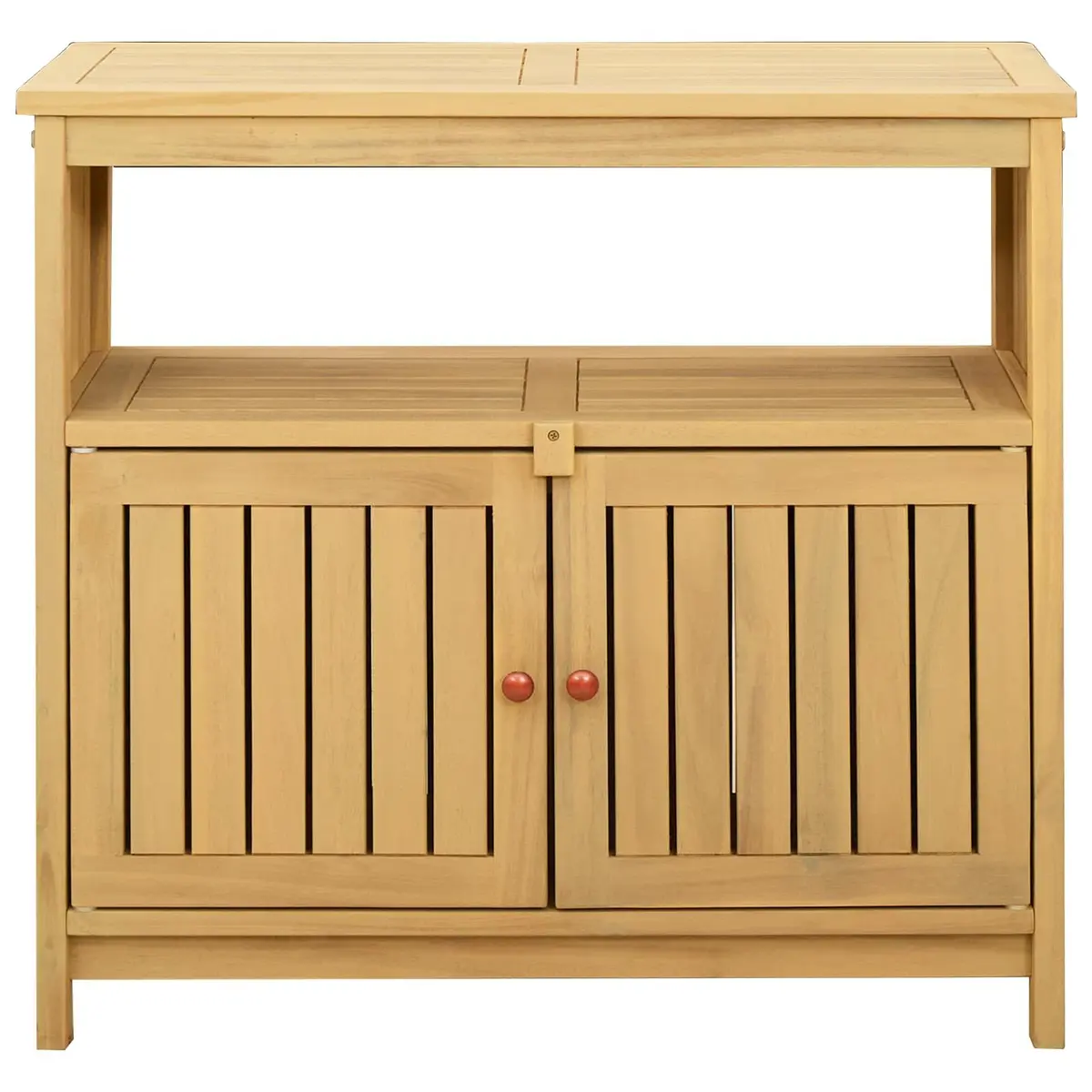 Garden Console Table with Storage