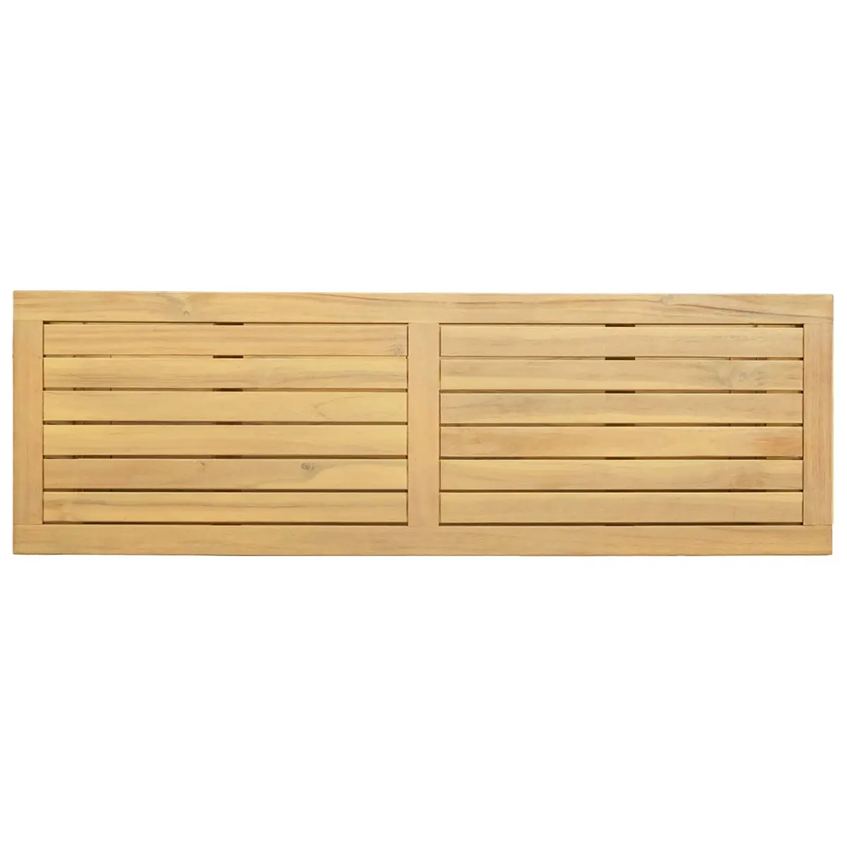 Garden Console Table with Storage Shelves Outdoor Indoor Furniture Light Acacia