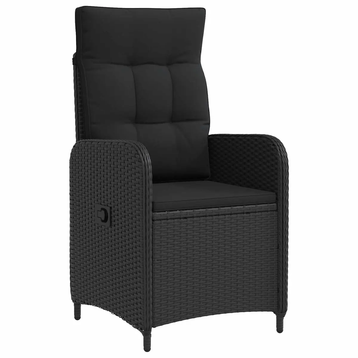 Black Garden Recliner Chair